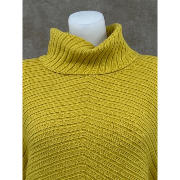 Moth Anthropologie Sweater Womens Small Gold Knit Tisbury Turtleneck Oversized - Picture 2 of 12